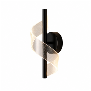 Applique Murale LED TWISTER Black 8W – مصباح حائطي عصري بإضاءة ثلاثية الألوان (دافئ / أبيض / بارد)